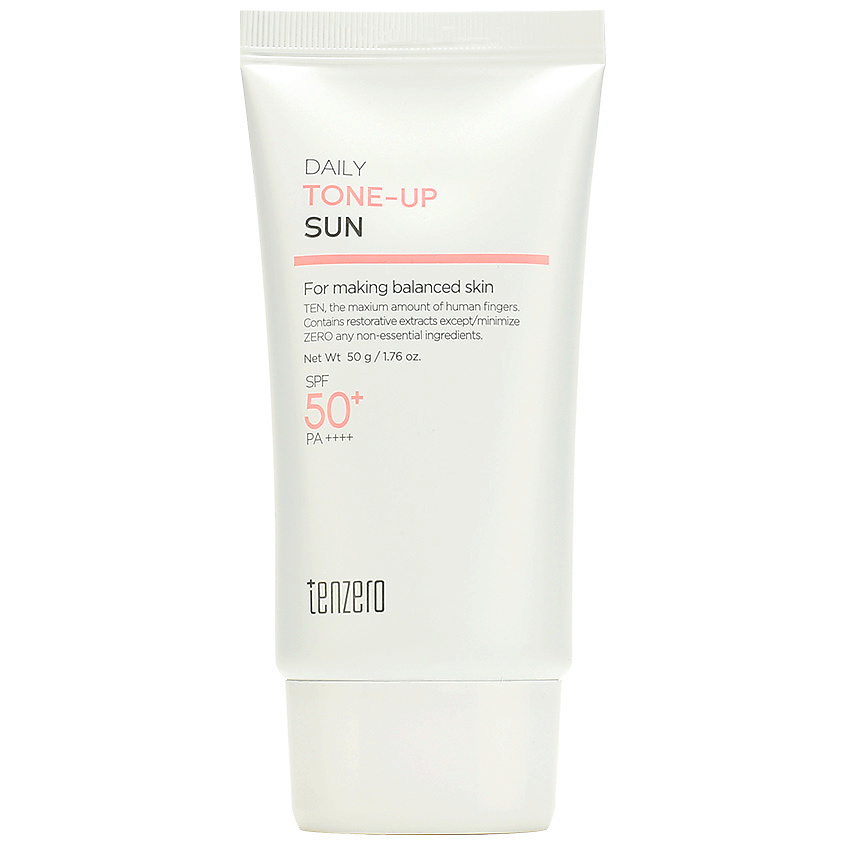 Изображение товара TENZERO Крем для лица солнцезащитный с тонирующим эффектом SPF 50+/PA++++ Tone-Up Sun, 50 г