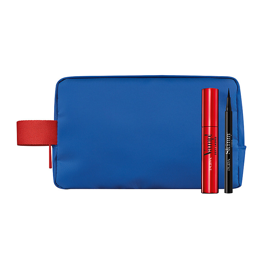 Изображение товара PUPA Подарочный набор с тушью для ресниц и подводкой для глаз с модным аксессуаром Vamp! Sexy Lashes, 15 мл + 1 мл + 1 шт