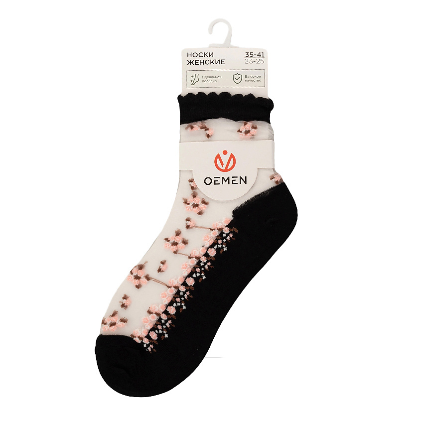 Изображение товара OEMEN Носки женские 1806 черный, Размер 23-25