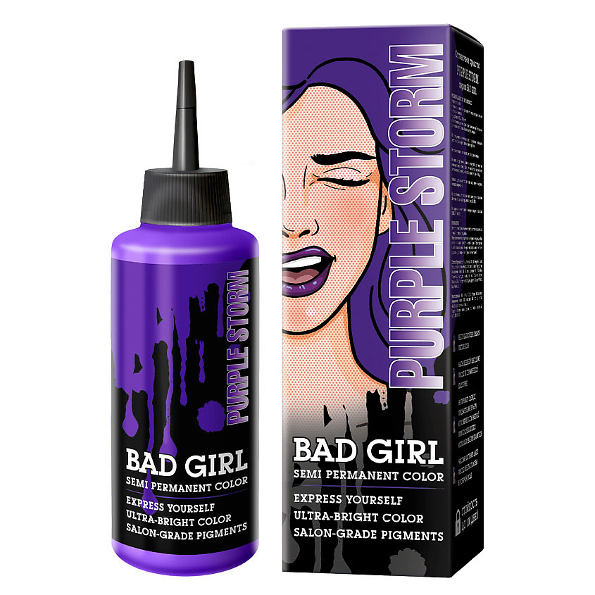 Изображение товара BAD GIRL оттеночное средство Purple Storm 150 мл для ярких и стойких цветов волос