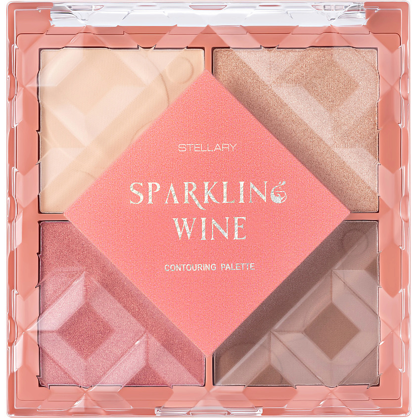 Изображение товара STELLARY Палетка для контуринга Contouring palette Sparkling wine collection, № 01, 12 г