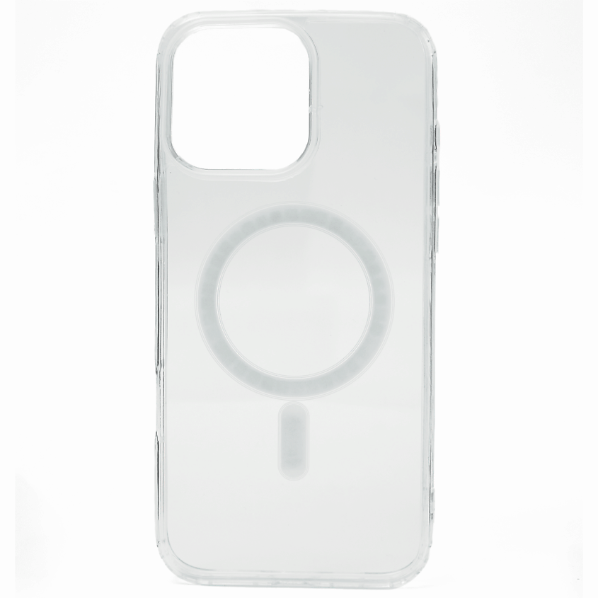 Изображение товара HIZA Чехол на iPhone 16 Pro Max с магнитом MagSafe прозрачный тонкий противоударный