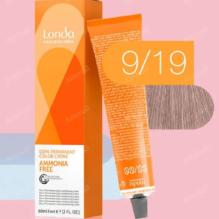 Изображение товара LONDA PROFESSIONAL Профессиональная крем-краска для волос AMMONIA FREE, 9/19 призматический бежево-серый