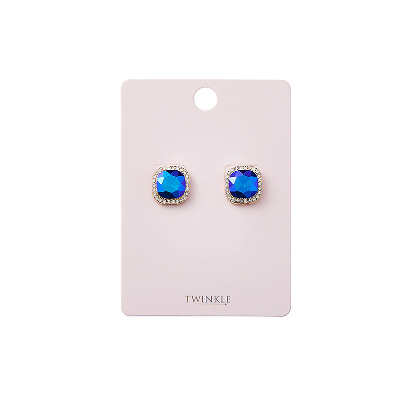 Изображение товара Серьги Vintage Blue из цинкового сплава и стекла, винтажный стиль