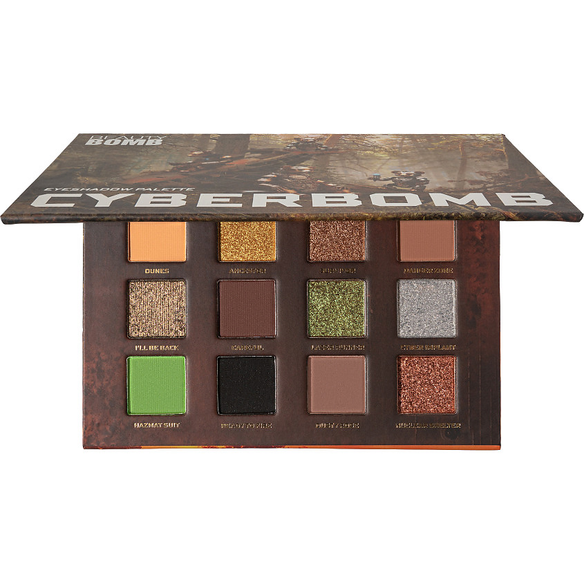 Изображение товара BEAUTY BOMB Палетка теней Eyeshadow palette Cyberbomb, № 01, 8,4 г