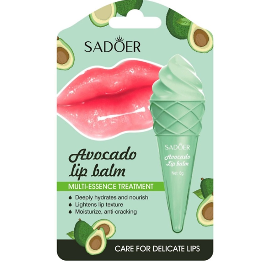 Изображение товара SADOER Бальзам для губ увлажняющий с авокадо 6 гр