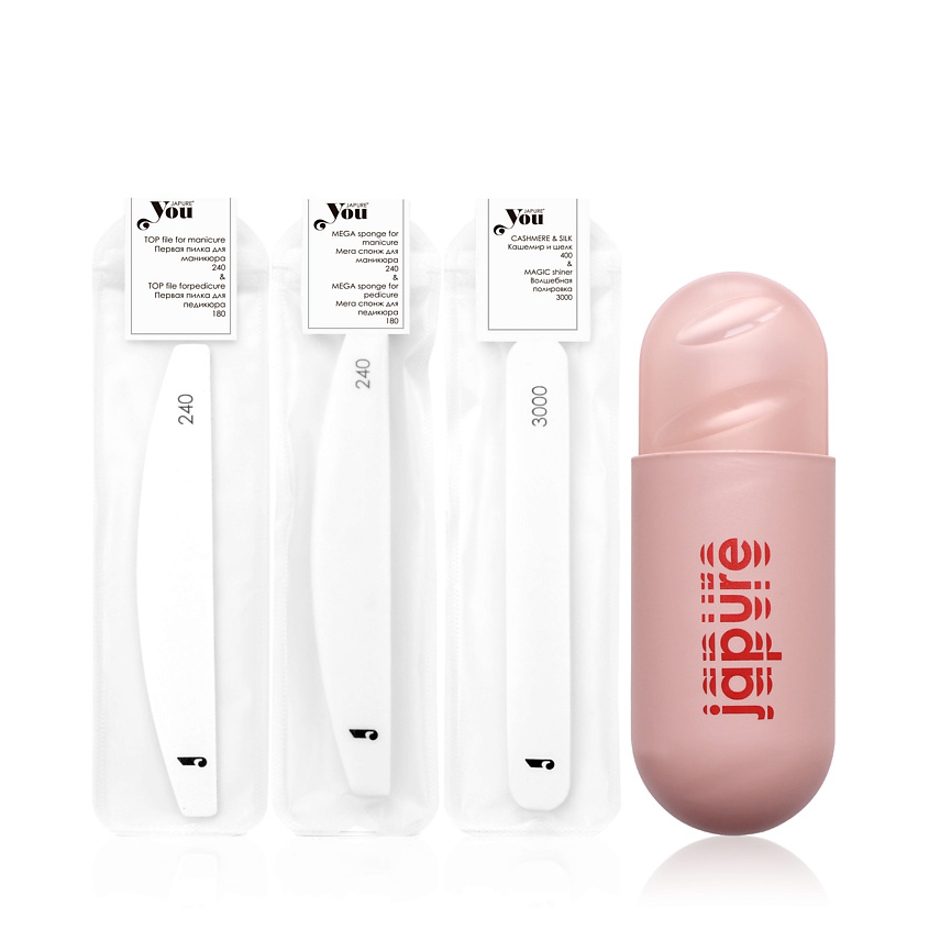 Изображение товара JAPURE YOU Набор комбинированных пилок в футляре, 1 шт.