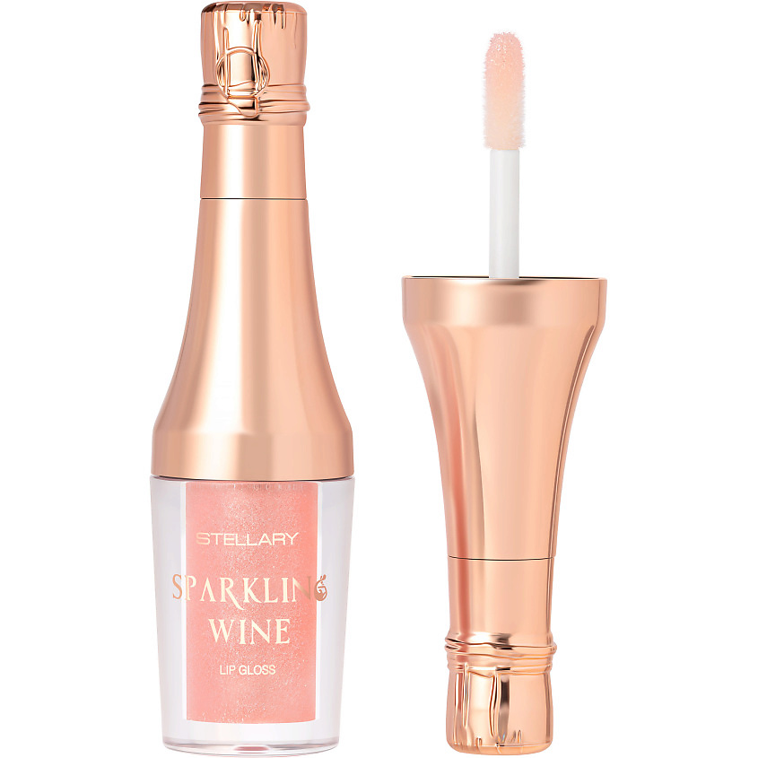 Изображение товара Блеск для губ STELLARY Sparkling Wine № 01 жемчужный шампань с шиммером 3,5 мл