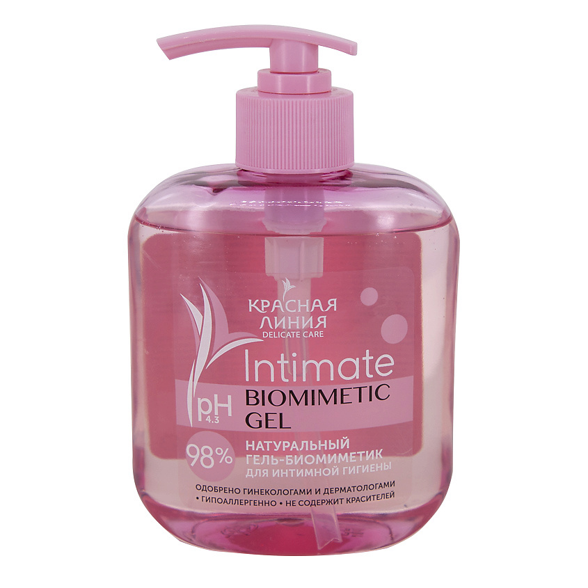 Изображение товара КРАСНАЯ ЛИНИЯ Натуральный гель для интимной гигиены "НЕЖНОСТЬ И КОМФОРТ", 300 мл