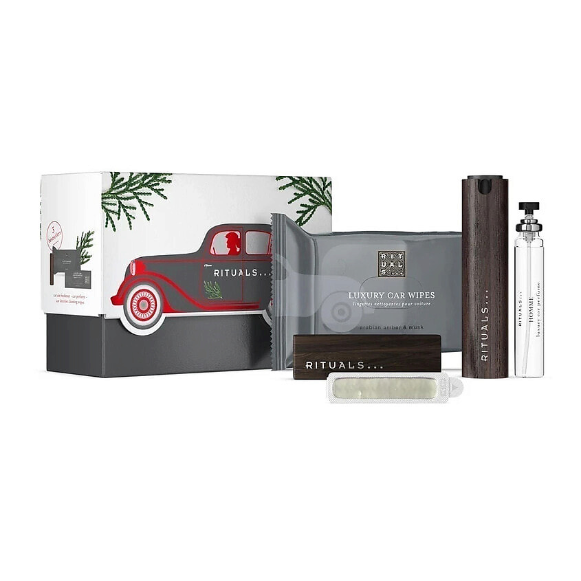 Изображение товара RITUALS... Набор ароматических средств для автомобиля Homme, 14 мл + 6 мл + 20 шт. + 1 шт.