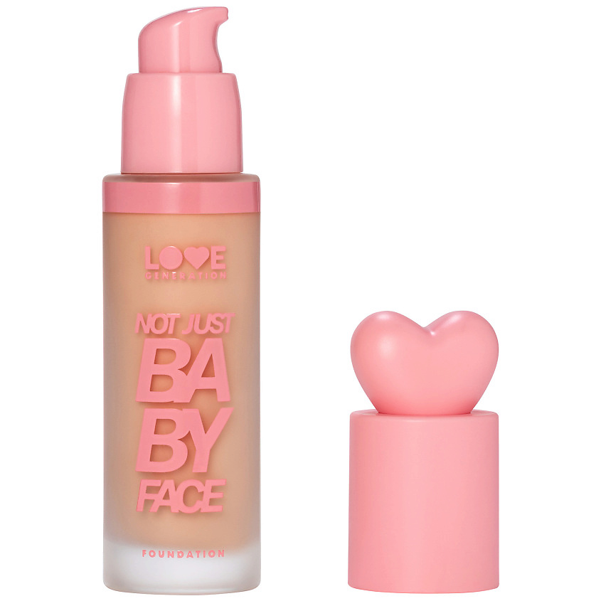 Изображение товара LOVE GENERATION Тональный крем с эффектом естественного сияния Not Just Baby Face, № 04 Golden Beige - золотой бежевый, 30 мл