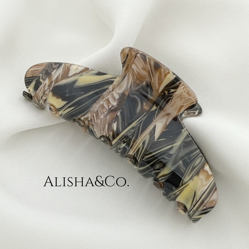 Изображение товара ALISHA&CO. Крабик для волос большой INDIGO, Коричневый