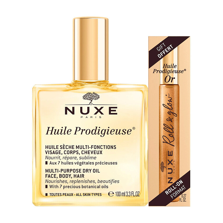 Изображение товара NUXE Набор Huile Prodigieuse Dry Oil Gift Set, 100 мл + 8 мл