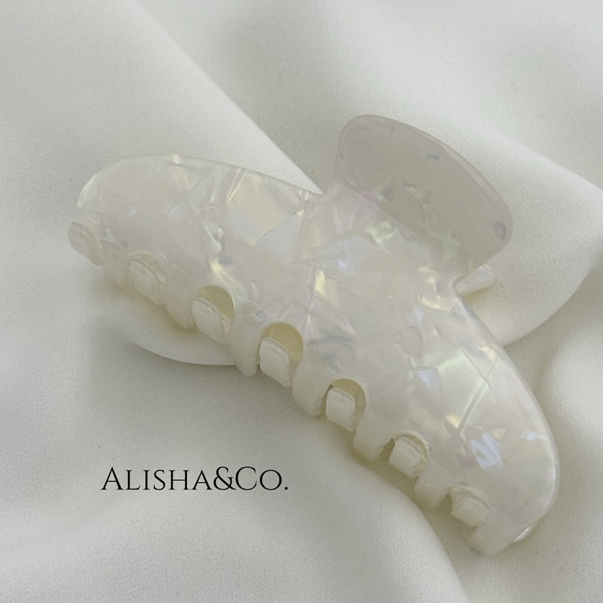 Изображение товара Большой крабик для волос Jolie XL Pearl ALISHA&CO стильный аксессуар женский