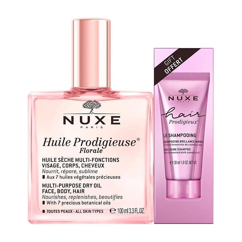 Изображение товара NUXE Набор Huile Prodigieuse Florale + Hair Prodigieux, 100 мл + 30 мл