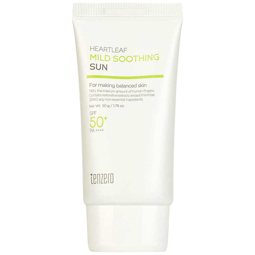 Изображение товара TENZERO Крем для лица солнцезащитный успокаивающий SPF 50+/PA++++ Mild Soothing Sun, 50 г