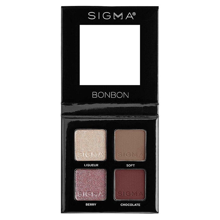 Изображение товара SIGMA BEAUTY Палетка теней для век Bonbon 4 оттенка стойкая компактная