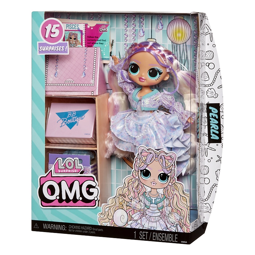 Изображение товара LOL SURPRISE ЛОЛ СЮРПРАЙЗ Кукла ОМГ Перл Серия 9 с аксессуарами L.O.L. SURPRISE!, ЛОЛ СЮРПРАЙЗ Кукла ОМГ Перл Серия 9 с аксессуарами L.O.L. SURPRISE!