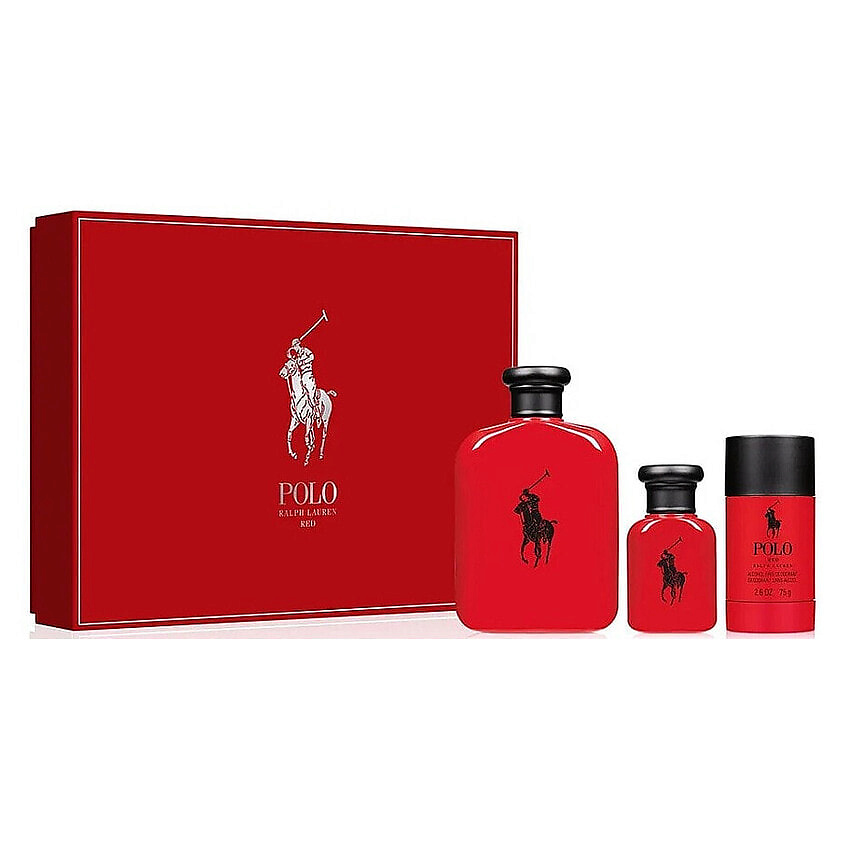Изображение товара RALPH LAUREN Парфюмерный набор Polo Red, 125мл+40мл+75гр