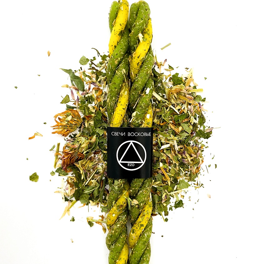 Изображение товара EZO Свечи восковые скрутка с травами "Удача", 2 шт., 2 шт.