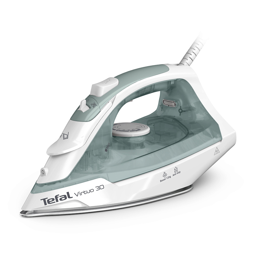 Изображение товара TEFAL Паровой утюг Virtuo 30 FV2C42E0, 2000 Вт, паровой удар 120 г/мин