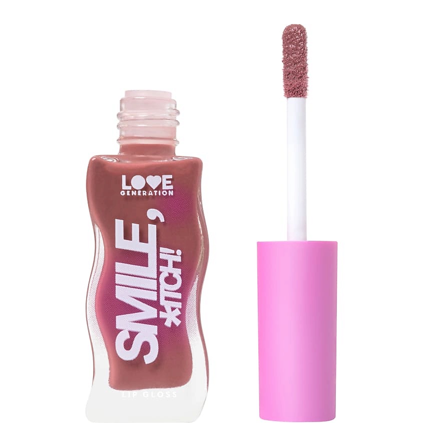 Изображение товара Блеск для губ LOVE GENERATION Smile *itch № 04 dirty rich сливово-коричневый 10 мл глянцевый увлажн