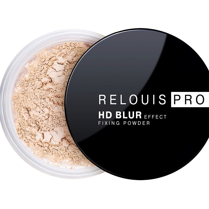 Изображение товара RELOUIS Пудра фиксирующая с эффектом блюра PRO HD blur effect fixing powder, тон 01