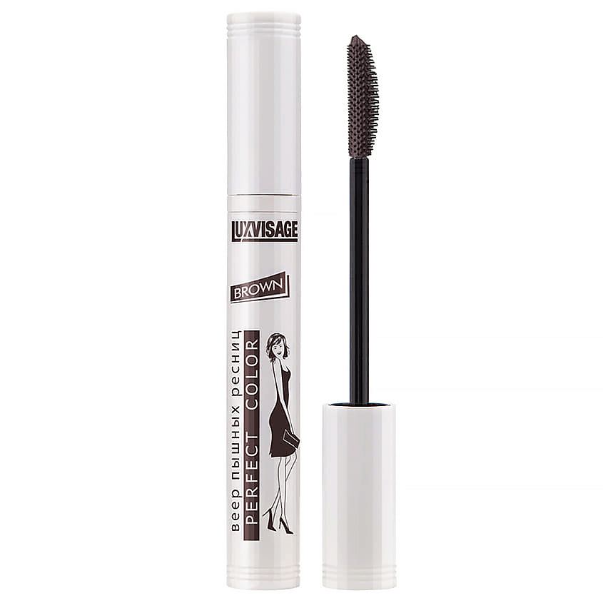 Изображение товара LUXVISAGE Тушь для ресниц Perfect Color 9 г Коричневая