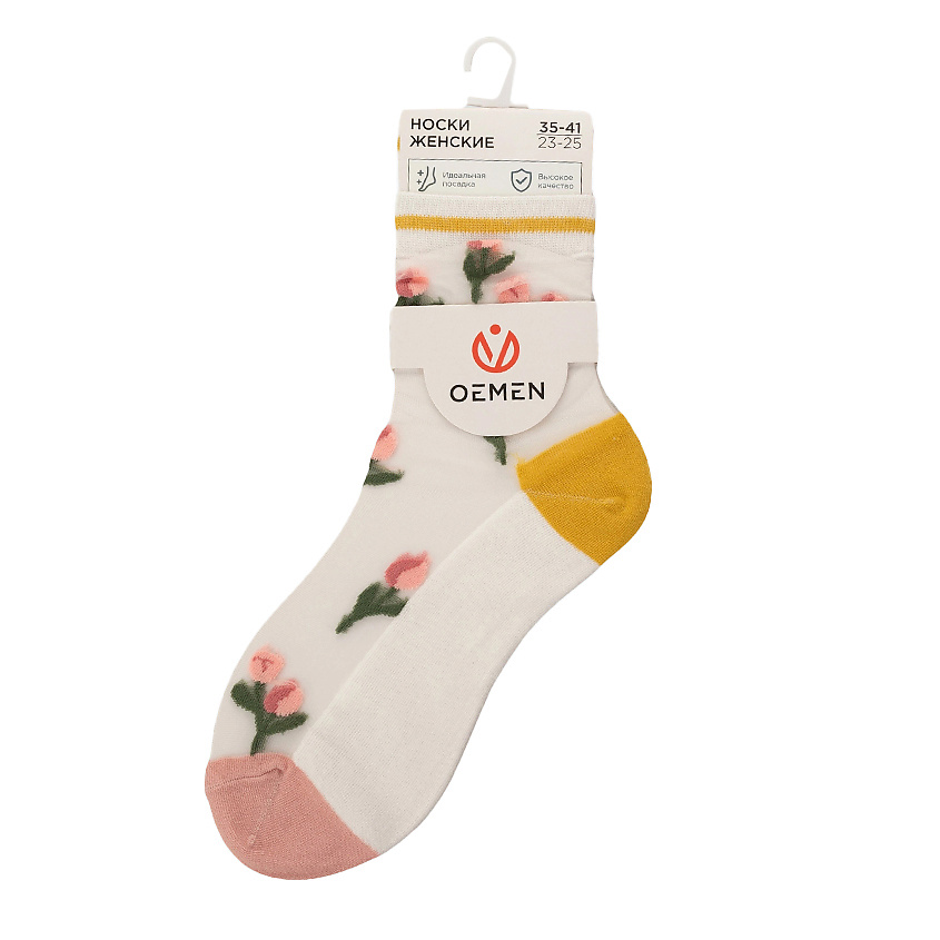 Изображение товара OEMEN Носки женские 1807 бежевый, Размер 23-25