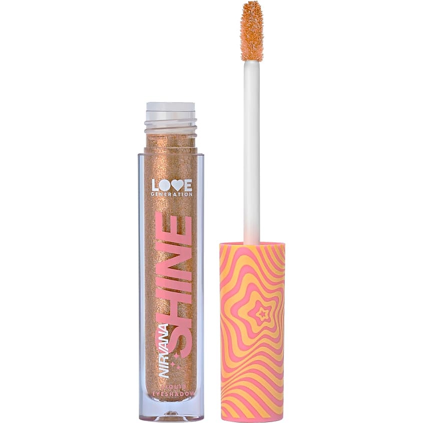 Изображение товара LOVE GENERATION Жидкие тени для век сияющие Nirvana 03 Mellow Glow, 2,8 мл