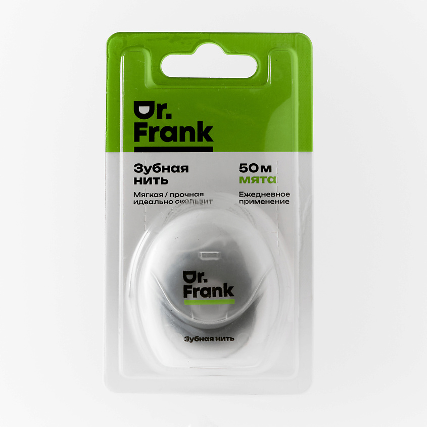 Изображение товара DOCTOR FRANK Зубная нить, 1 шт.; Вкус: мята; 50 м.