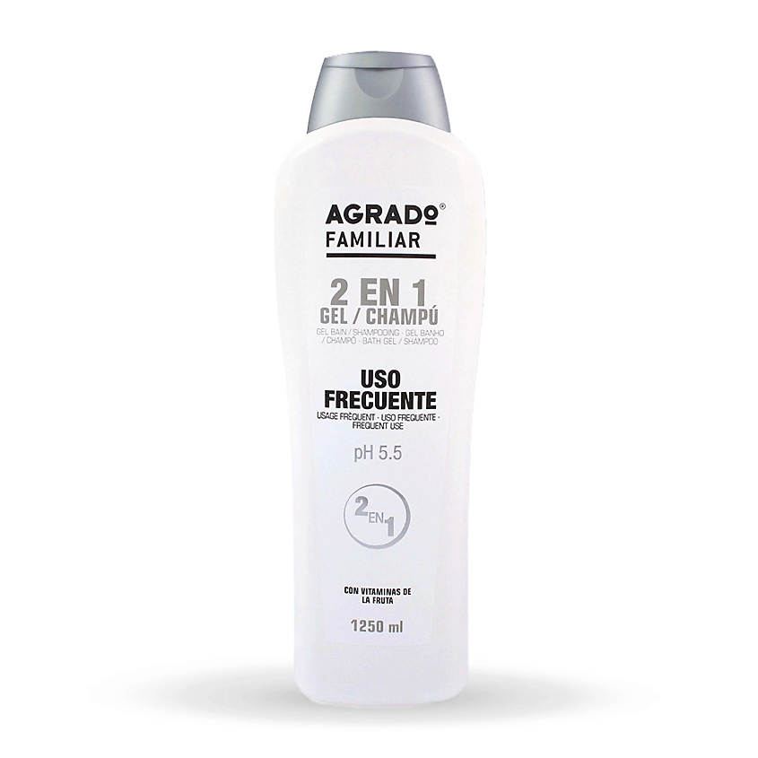 Изображение товара АГРАДО Гель для душа 2 в 1 для взрослых и детей 1250мл - мягкое очищение и свежесть