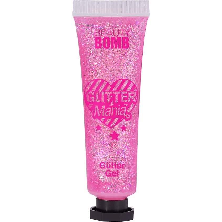 Изображение товара BEAUTY BOMB Глиттер гель для лица Glitter gel «Glitter Mania», № 02 COACHELLA, 3 г