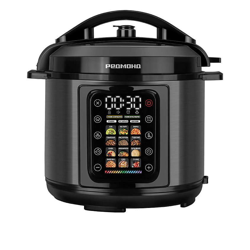 Изображение товара Мультиварка-скороварка РЕДМОНД MP111 6 л Черный быстрое приготовление