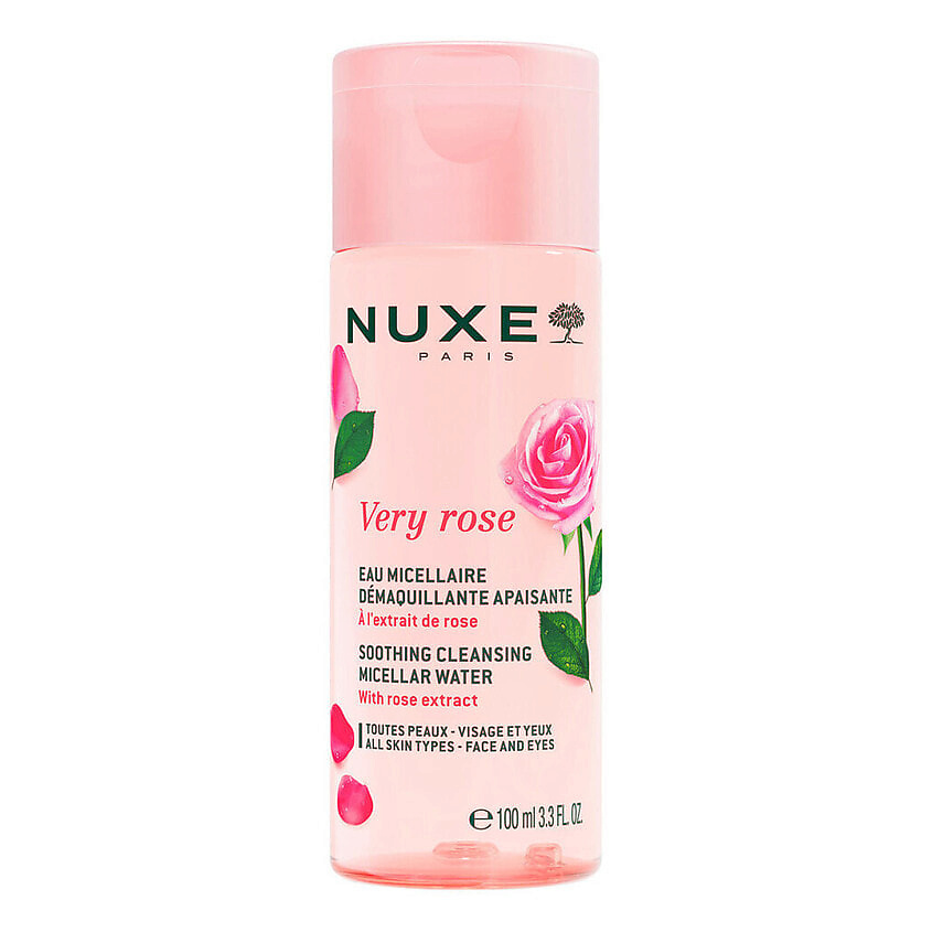 Изображение товара Мицеллярная вода NUXE Very Rose 100 мл — 3 в 1, очищение и увлажнение