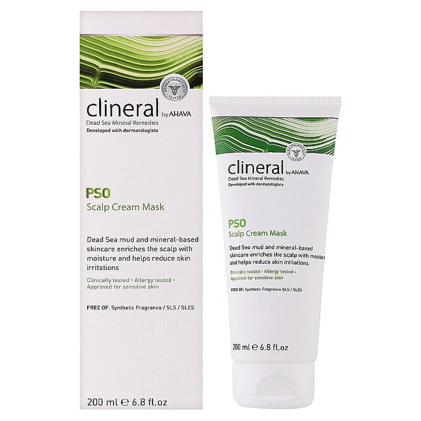 Изображение товара AHAVA Крем-маска против псориаза Clineral PSO Scalp Cream Mask, 200 мл