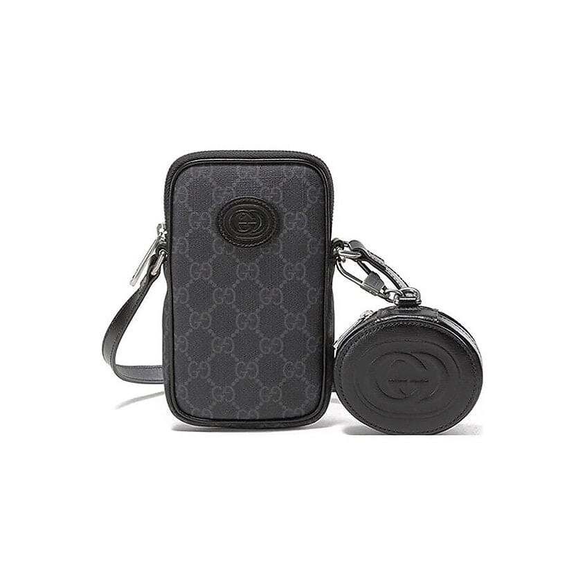 Изображение товара GUCCI Сумка Canvas With Leather Shoulder Bag Mini (Basic Set+Shopping Bag), Shopping Bag Set(Basic Set+Shopping Bag)