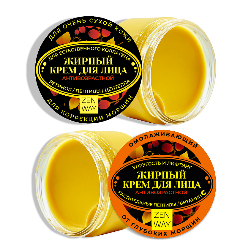 Изображение товара ZENWAY Набор антивозрастных кремов для лица 60+ 65+, 100 мл