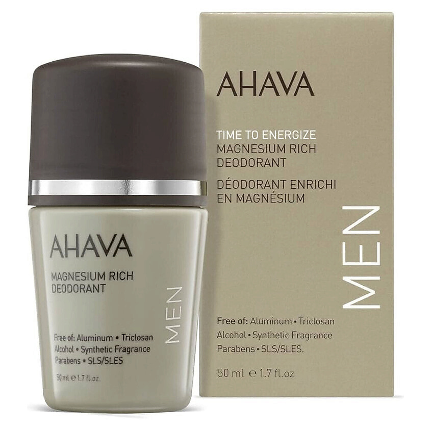 Изображение товара Дезодорант AHAVA Time To Energize MEN Magnesium Rich ролик 50 мл