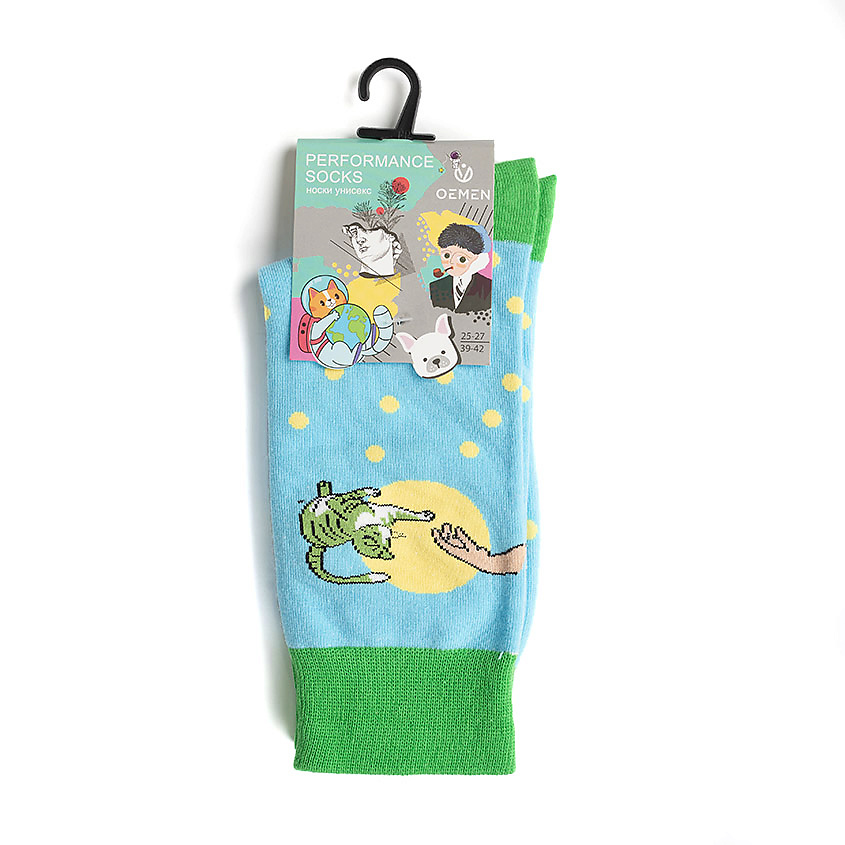 Изображение товара OEMEN Носки унисекс PW708 яркие хлопковые размеры 25-27