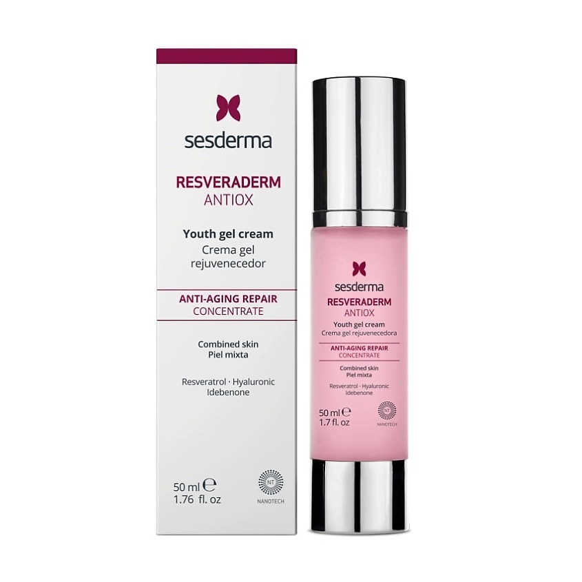 Изображение товара SESDERMA Крем-гель омолаживающий для лица Resveraderm Antiox Youth Gel Cream, 50 мл