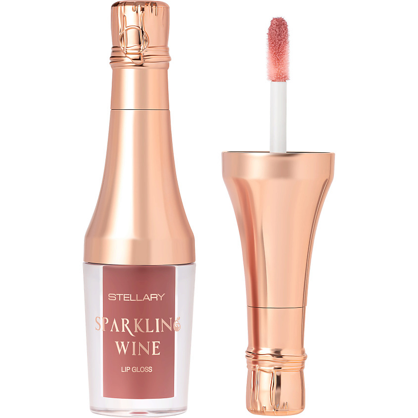 Изображение товара STELLARY Блеск для губ Lipgloss Sparkling wine collection, № 02, сливовый глянец, 3,5 мл