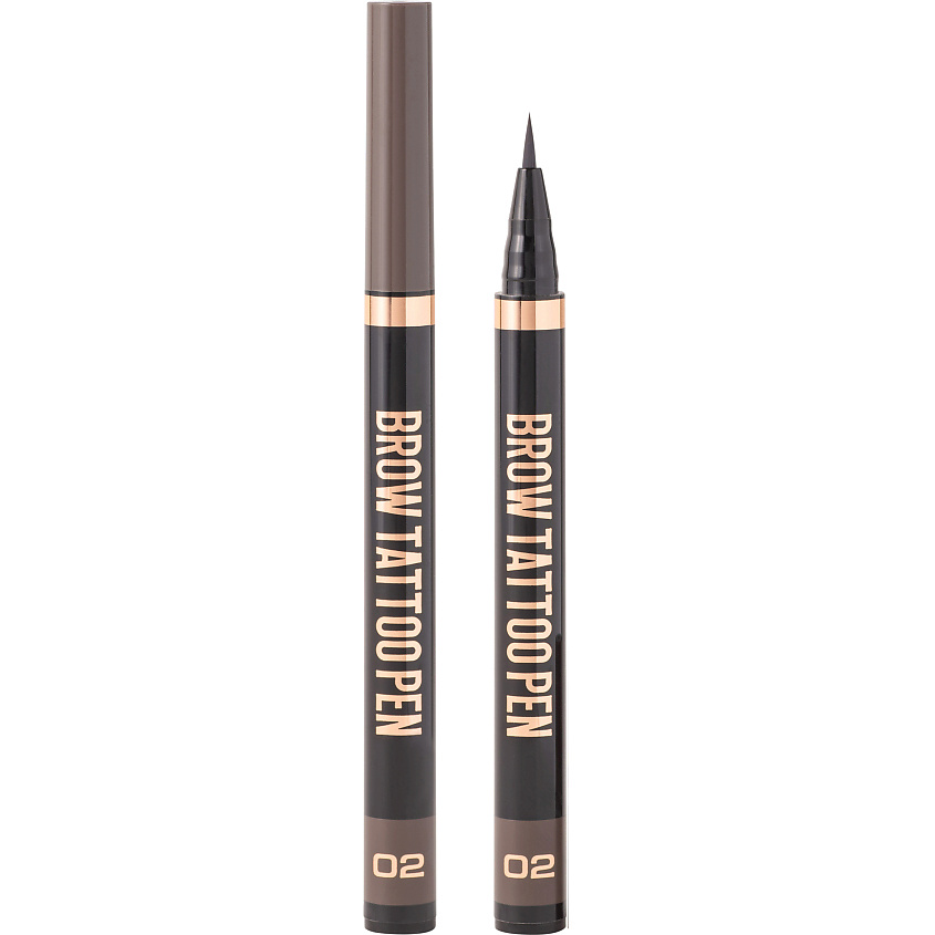 Изображение товара STELLARY Стойкий лайнер для бровей Brow Tattoo Pen, № 02 Brunette, 0,7 мл