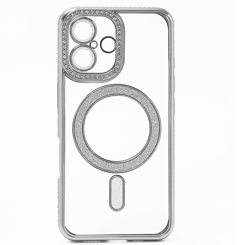 Изображение товара HIZA Чехол на iPhone 16 с магнитом MagSafe прозрачный противоударный