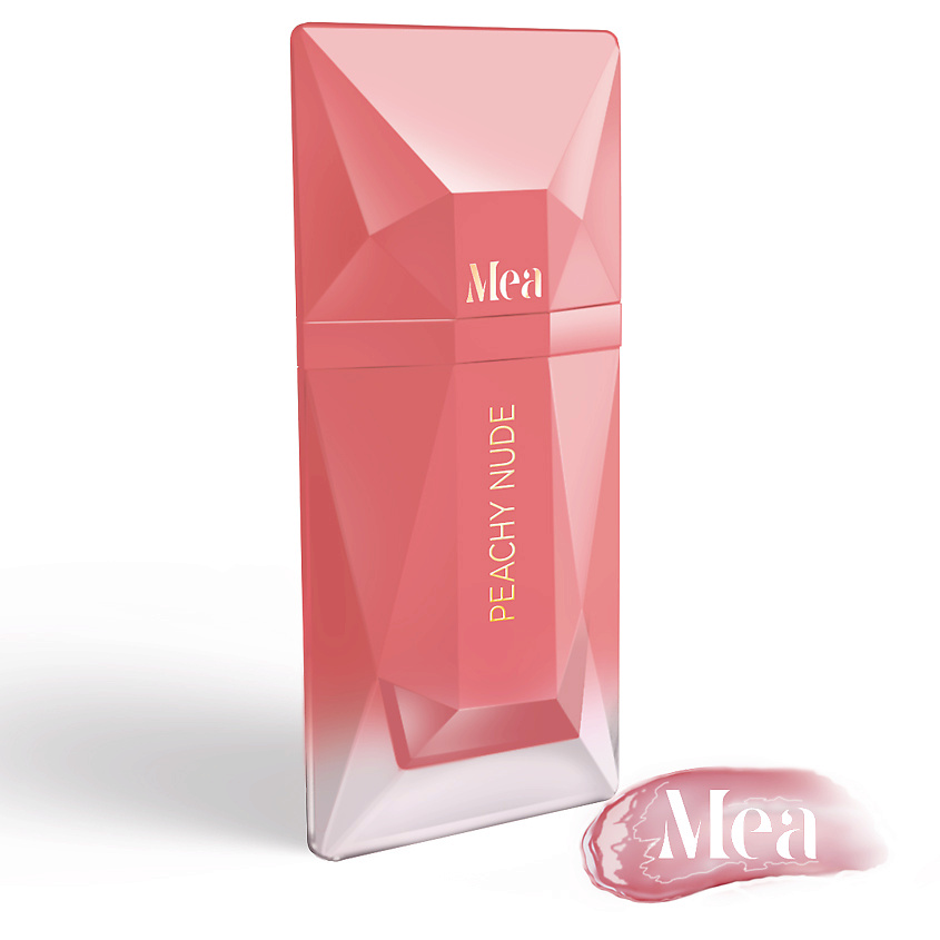 Изображение товара MEA Стойкий блеск для губ с маслом Ши, № 02 Peachy nude, 4,5 мл