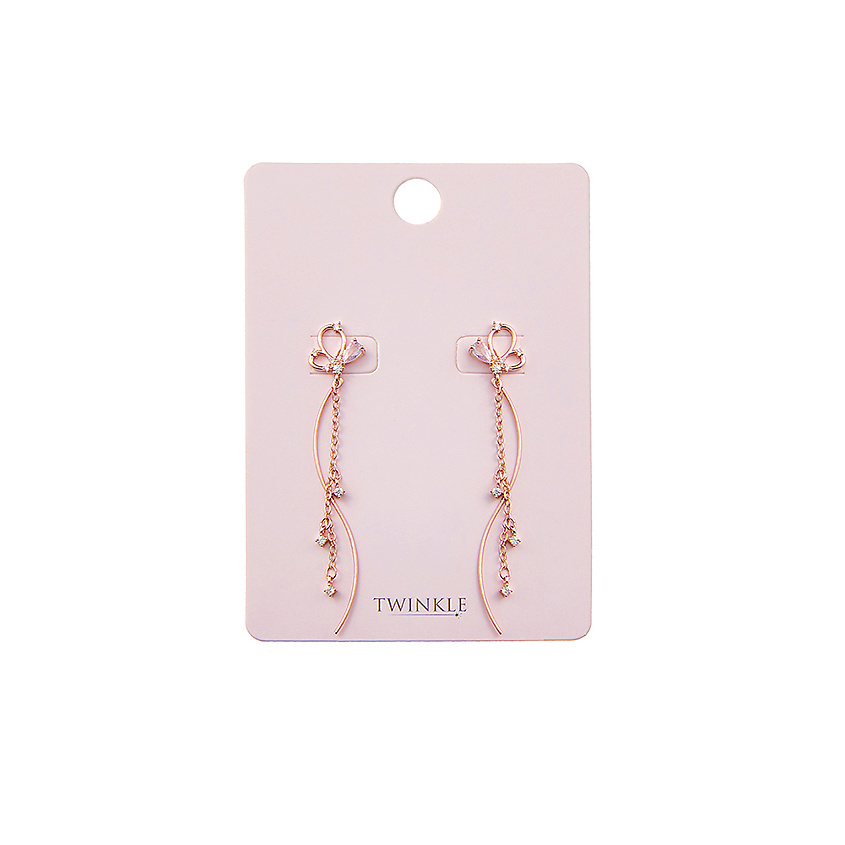 Изображение товара TWINKLE Серьги Fancy Butterfly Латунь с фианитами утонченный дизайн