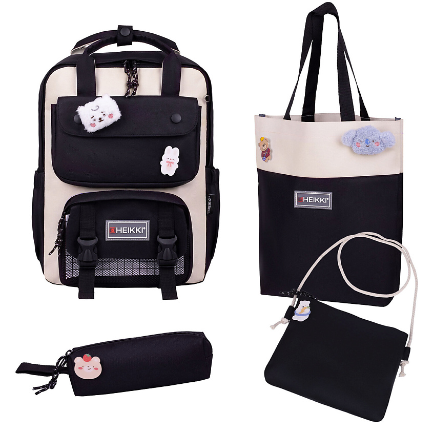 Изображение товара Набор рюкзак и аксессуары HEIKKI COMBO черный универсальный стильный