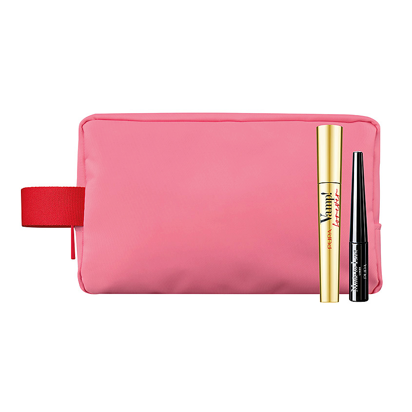 Изображение товара PUPA Подарочный набор с тушью для ресниц и подводкой для глаз с модным аксессуаром Vamp! Forever, 9 мл + 3,2 мл + 1 шт