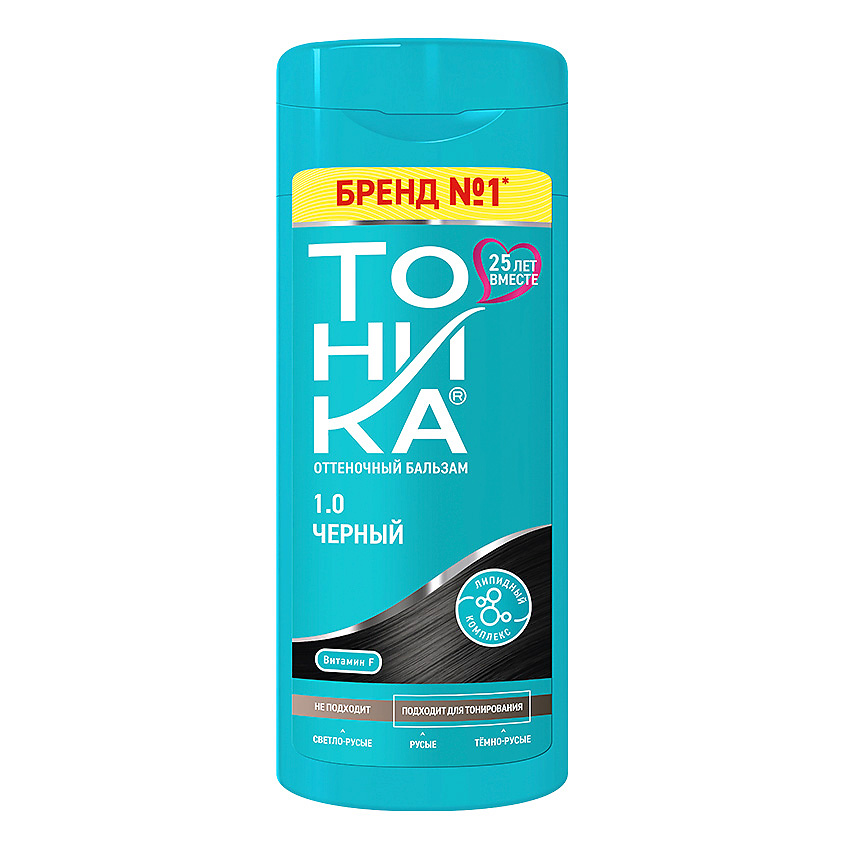 Изображение товара ТОНИКА Бальзам оттеночный 1.0 Черный 150 мл для волос