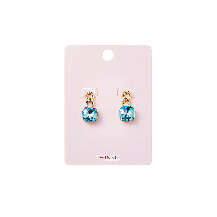 Изображение товара TWINKLE Серьги Baby Blue, нежные голубые украшения для повседневного стиля